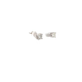 14k White Gold  .80ct G/H SI2 Round Diamond Stud Earrings